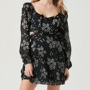Astr Short Black Dress